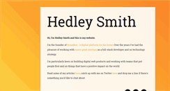 Desktop Screenshot of hedleysmith.com